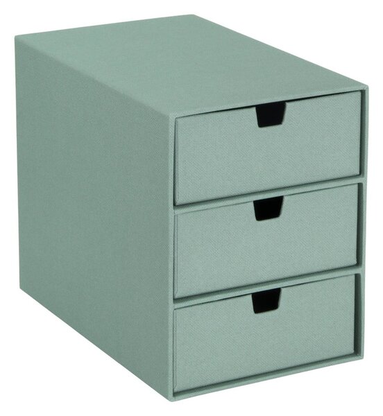 Zelený kartónový organizér do zásuvky Ingrid Canvas Paper Laminate – Bigso