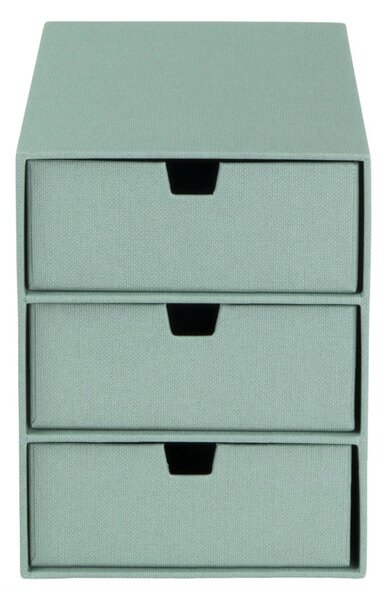 Zelený kartónový organizér do zásuvky Ingrid Canvas Paper Laminate – Bigso