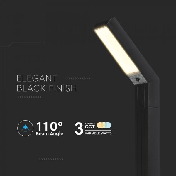LED Solárna lampa 2v1 LED/1,5W/3,7V IP65 1500 mAh