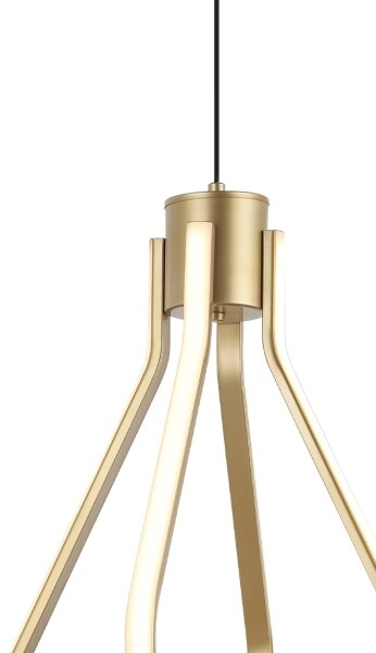 LED luster na lanku ZING LED/19W/230V zlatý