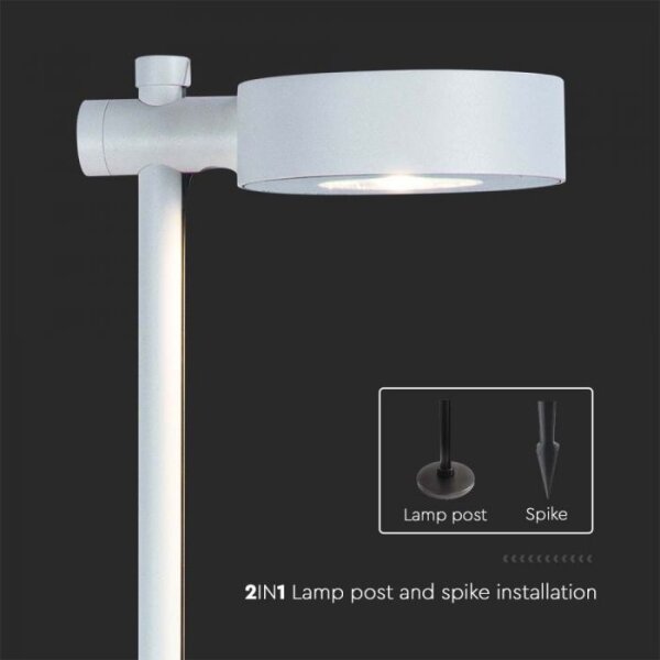LED vonkajšie svietidlo 7W/230V 3000K IP65 biele 102 cm
