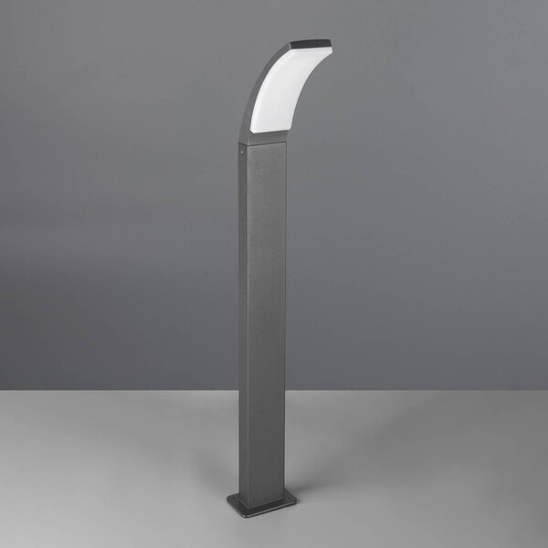 LED chodníkové svetlo Beja, antracitová, hliník, výška 100 cm, Čierna, Hliník, Moderný, Osvetlenie príjazdovej cesty