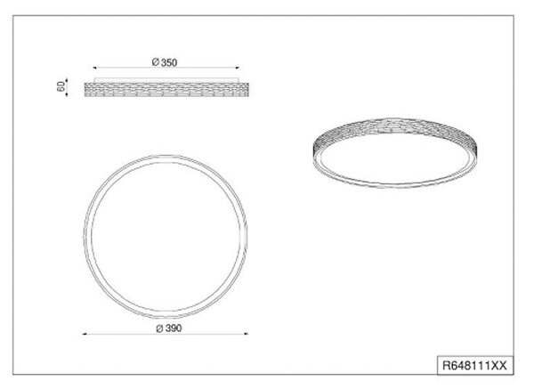 Reality Leuchten Stropné LED svetlo Varda, čierne, Ø 39 cm, diaľkové ovládanie, Čierna, Spálňa, kov, Moderný