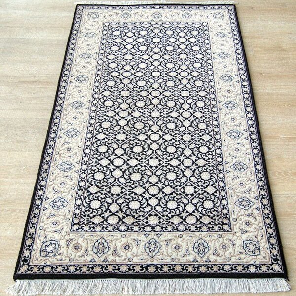 Orientálny luxusný koberec Begum 1224 schwarz 0,70 x 1,40 m