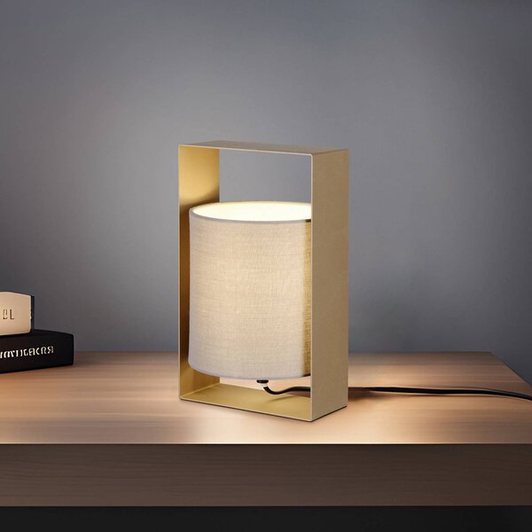 Stolová lampa Pail, coffee, kov, výška 27 cm, Hnedá / hrdzavá, Obývacia izba / jedáleň, kov, Moderný, Stojacie svietidlo