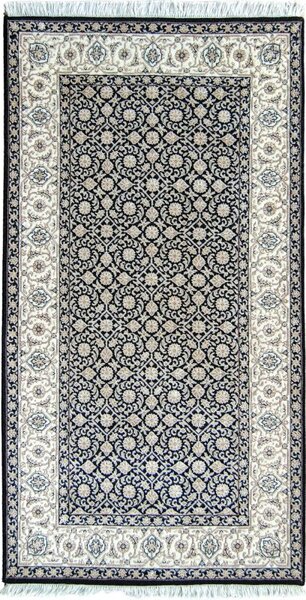 Orientálny luxusný koberec Begum 1224 schwarz 0,70 x 1,40 m