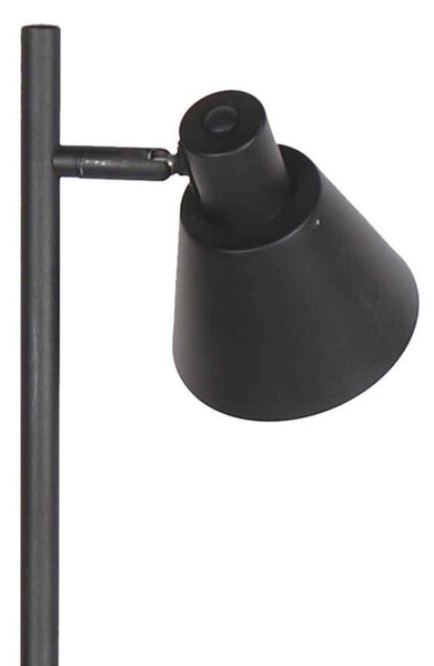 Stojacia lampa Oeroe, 2-plameňová, čierna, kov, E14, Čierna, Obývacia izba / jedáleň, kov