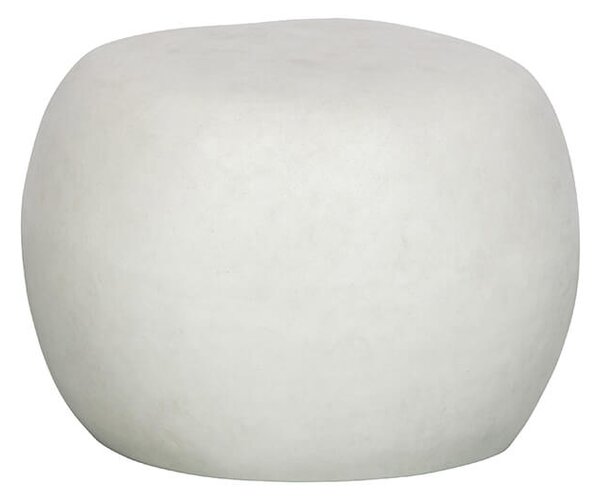 MUZZA Konferenčný STOLÍK PEBBLE Ø 50 X 35 BIELY