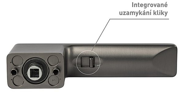 Kľučka na dvere s uzamykaním MPK - GRANDERA SWITCH LOCK - RT (T - Titan), kľučka-kľučka, Uzamykanie na kľučke, MP Titan