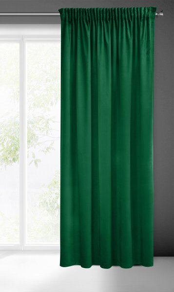 ZATEMŇOVACÍ ZÁVES NA PÁSKE PIERRE CARDIN SIBEL 140X270 CM TMAVOZELENÁ