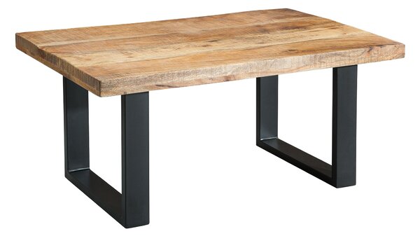Konferenčný stolík IRONIC 100 cm - mango, prírodná