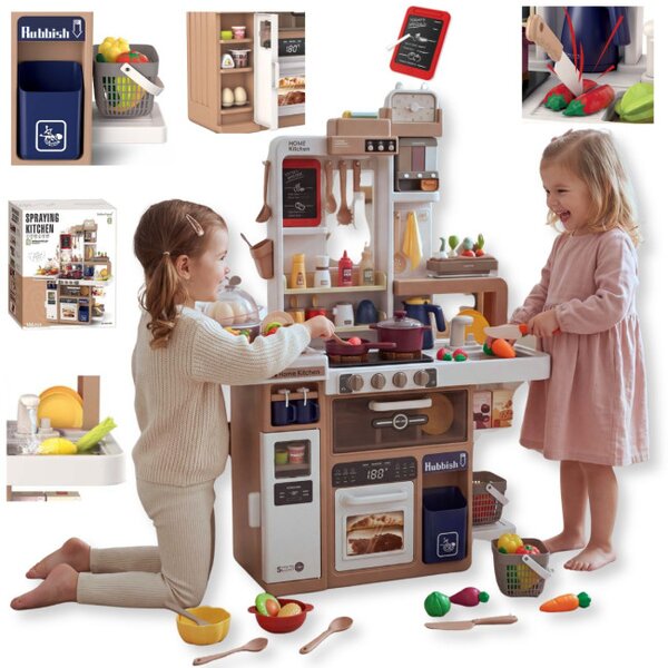Detská kuchynka s efektmi béžová TinyMini 70840