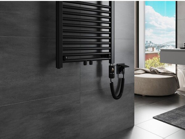 Mexen Mars, elektrické vykurovacie teleso 1500 x 600 mm, 900 W, čierna, W110-1500-600-2900-70