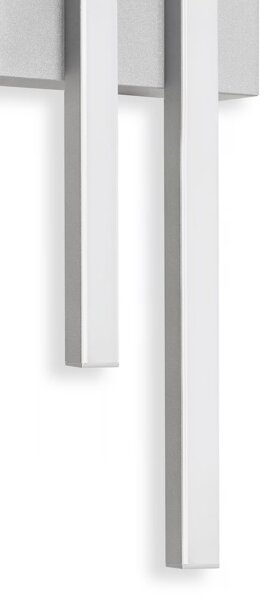Telefunken - LED vonkajšie nástenné svietidlo 2xLED/4W/230V IP44 strieborná