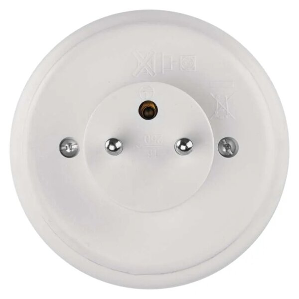 LED Nočné svetlo s čidlom a zásuvkou LED/0,3W/230V