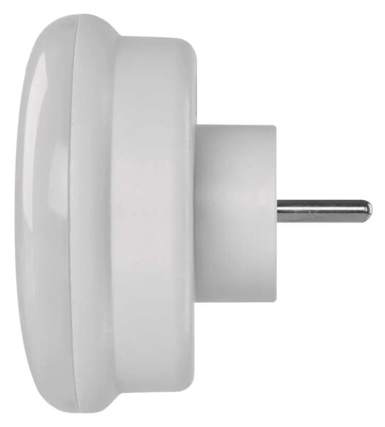 LED Nočné svetlo s čidlom a zásuvkou LED/0,3W/230V
