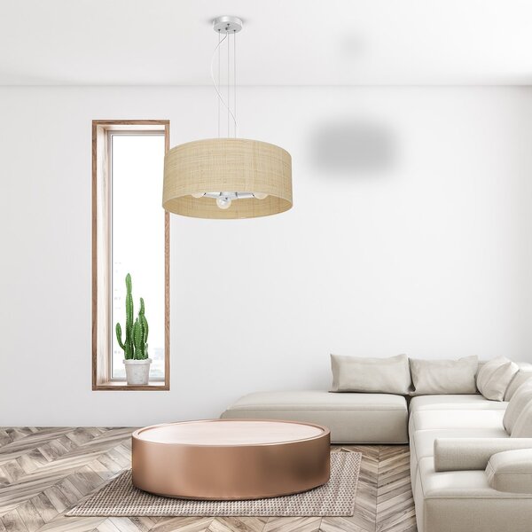 Závesné svietidlo Marshall, 1x ratanové tienidlo, (fi 50cm), w
