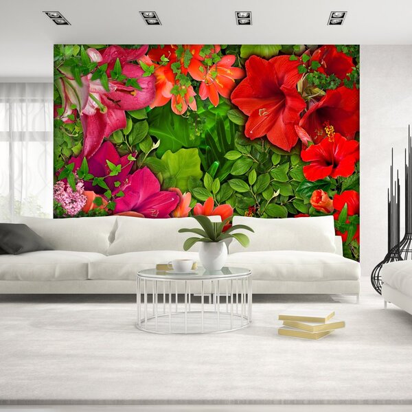 Samolepiaca tapeta kvetinová džungľa - Lilac Serenade - 147x105