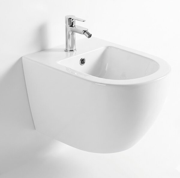 Erga Lily, závesný bidet 490x360x320 mm, biela lesklá, ERG-V03-LILY-BD-WH