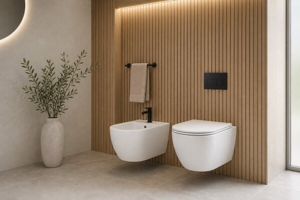 Erga Lily, závesný bidet 490x360x320 mm, biela lesklá, ERG-V03-LILY-BD-WH