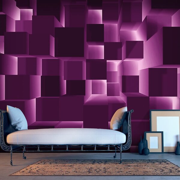 Samolepiaca tapeta vzory v nádhernej fialovej farbe - Purple Hit