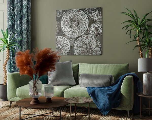 ZATEMŇOVACÍ ZÁVES NA KRÚŽKOCH PALERMO 140X250 CM VZOROVANÁ