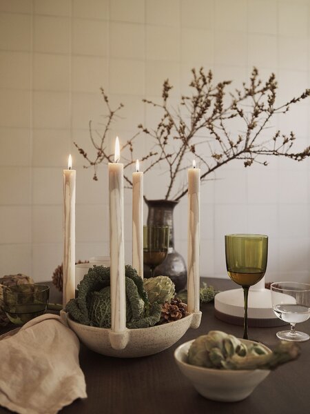 Adventný svietnik Ceramic Light Grey
