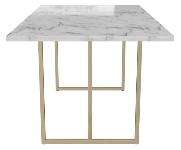Jedálenský stôl s doskou v dekore mramoru 90x160 cm Astor – CosmoLiving by Cosmopolitan