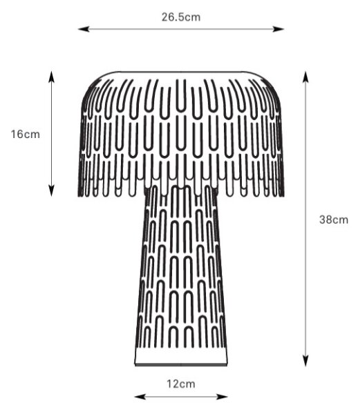 Markslöjd 109005 - Stolná lampa VERBERA 1xE14/40W/230V sivá