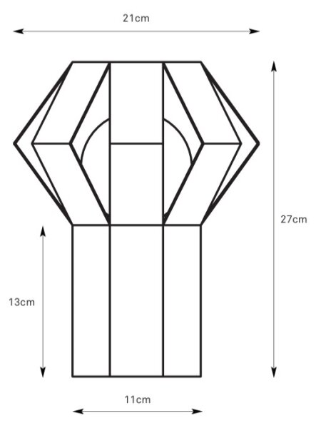 Markslöjd 109147 - Stolová lampa OCTA 1xE27/60W/230V krémová