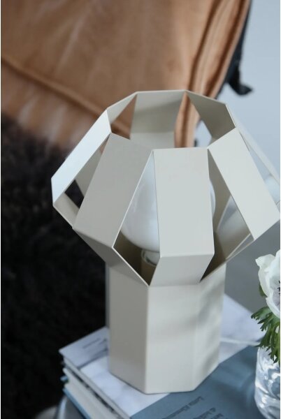 Markslöjd 109147 - Stolová lampa OCTA 1xE27/60W/230V krémová