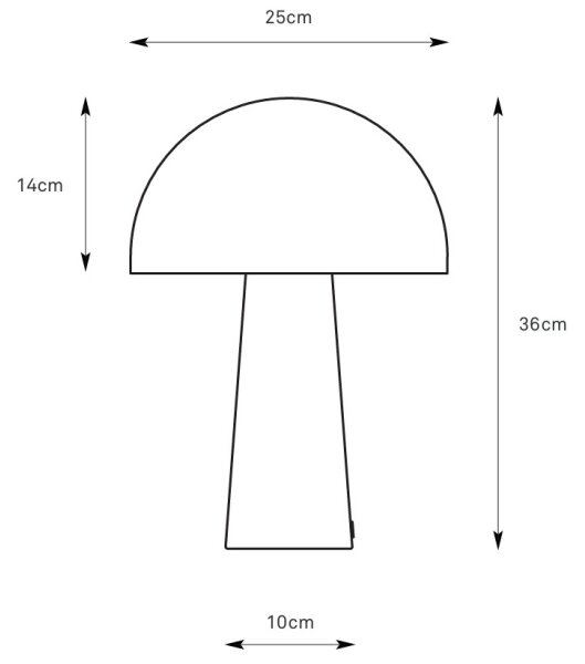 Markslöjd 108993 - Stolná lampa MANTAR 1xE14/40W/230V sivá