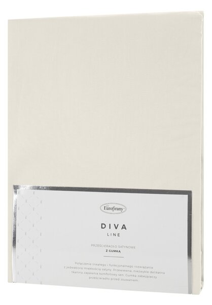 SATÉNOVÉ PRESTIERADLO DINA 180X210 CM KRÉMOVÁ