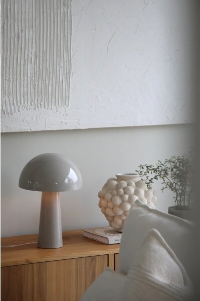 Markslöjd 108993 - Stolná lampa MANTAR 1xE14/40W/230V sivá