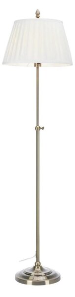 Markslöjd 108972 - Stojacia lampa OXFORD 1xE14/40W/230V biela/mosadz