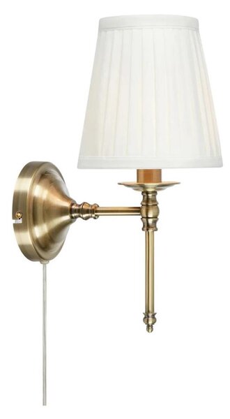 Markslöjd 108968 - Nástenná lampa MANOR 1xE14/40W/230V biela/mosadz