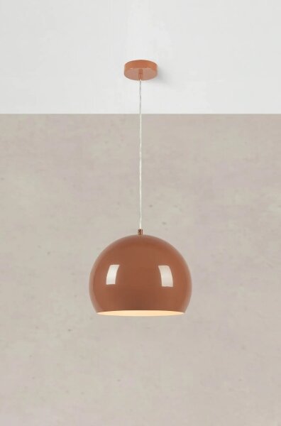 Markslöjd 108987 - Luster na lanku POP 1xE27/40W/230V priemer 28 cm hnedý