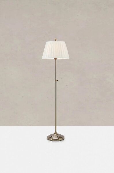 Markslöjd 108972 - Stojacia lampa OXFORD 1xE14/40W/230V biela/mosadz