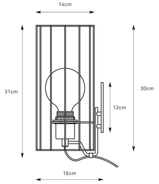 Markslöjd 108960 - Nástenné svietidlo HIKARI 1xE27/60W/230V biela/čierna