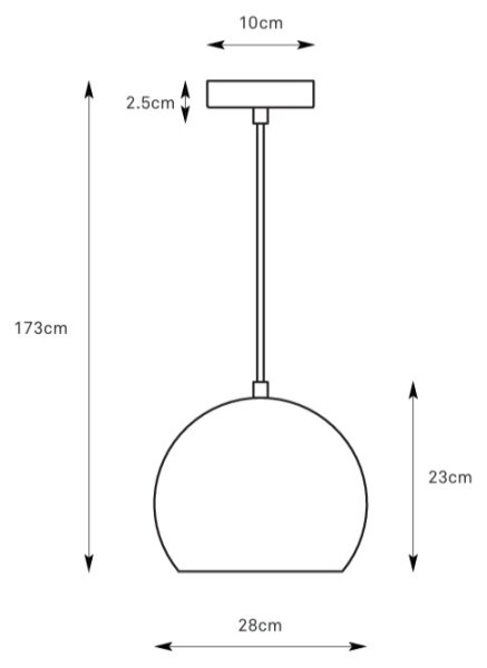 Markslöjd 108987 - Luster na lanku POP 1xE27/40W/230V priemer 28 cm hnedý