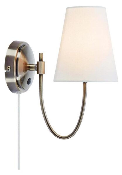 Markslöjd 108908 - Nástenné svietidlo AMAR 1xE14/40W/230V biela/mosadz