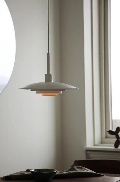 Markslöjd 108874 - Závesný luster PINY na lanku 1xE27/60W/230V pr. 35 cm biela