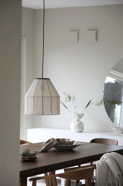 Markslöjd 108956 - Luster na lanku AIKO 1xE27/60W/230V ľan/čierna