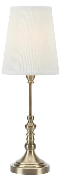 Markslöjd 108970 - Stolná lampa NOBLE 1xE14/40W/230V 66 cm biela/mosadz