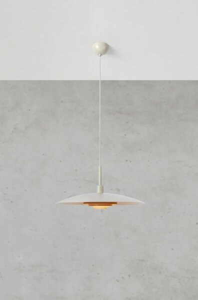 Markslöjd 108877 - Závesné svietidlo na lanku PINY 1xE27/60W/230V priemer 57 cm, béžové
