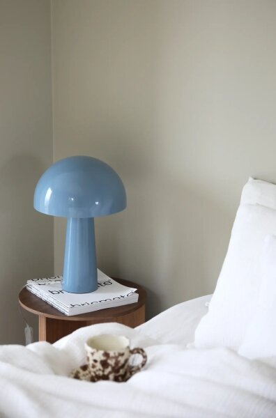 Markslöjd 108994 - Stolná lampa MANTAR 1xE14/40W/230V modrá