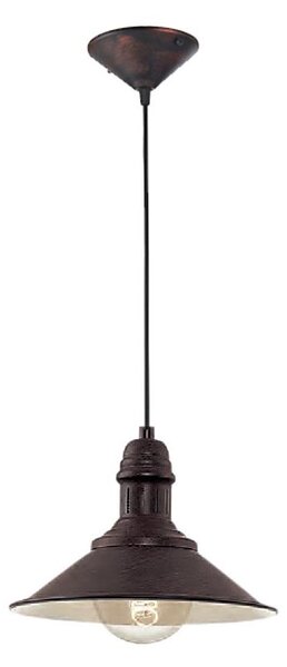 Brilagi - Závesný luster na lanku FORGE 1xE27/60W/230V pr. 22 cm hnedý