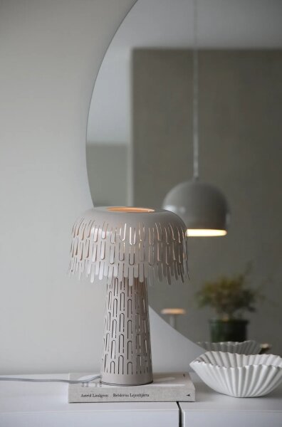 Markslöjd 109005 - Stolná lampa VERBERA 1xE14/40W/230V sivá