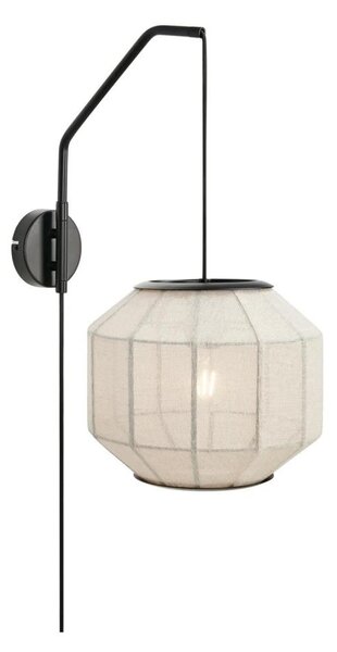 Markslöjd 108957 - Nástenné svietidlo ASUKA 1xE27/60W/230V ľan/čierna