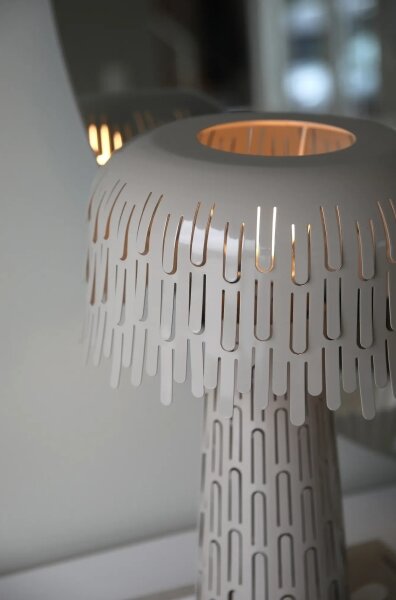 Markslöjd 109005 - Stolná lampa VERBERA 1xE14/40W/230V sivá